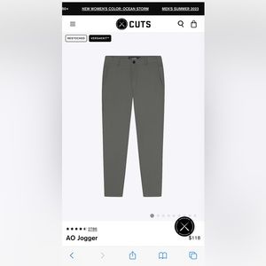 Cuts Clothing AO Joggers